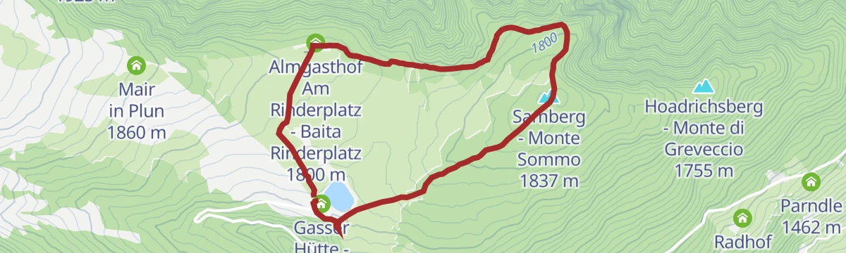 Route map: Die Hochmoore auf der Villanderer Alm